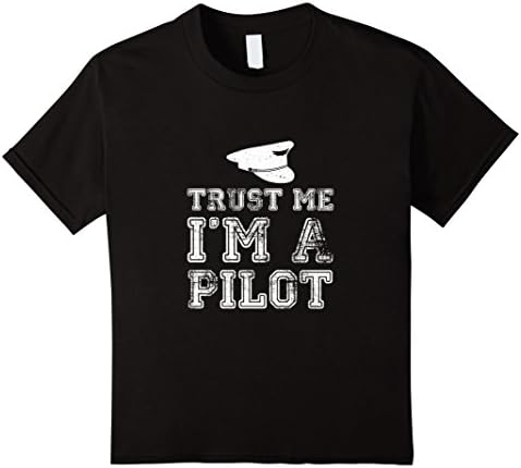 Kids Trust Me I'm A Pilot National Aviation Day Humor T shirt 4 Black