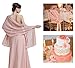 Sheer Soft Chiffon Bridal Women's Shawl For Special Occasions Dusty Rose