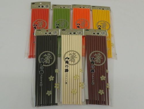 Premium 100% Melamine Japanese Octagonal Chopsticks (Black)