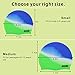 Aegend 2 Pack Kids Swim Cap for Girls Boys Age 3-8, Waterproof Swim Cap Kids Durable Silicone Swimming Cap for Long Hair, Blue & Green