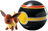 Pokemon Clip n Carry Pokeball Eevee & Luxury Ball Figure Set