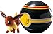 Pokemon Clip n Carry Pokeball Eevee & Luxury Ball Figure Set