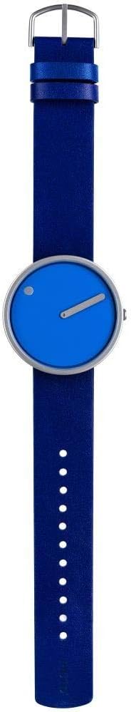 43380 Unisex Watch with Blue Dial and Blue Leather Strap