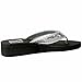 Alpine Swiss Womens Sequin Wedge Heel Sandals Thong Flip Flops