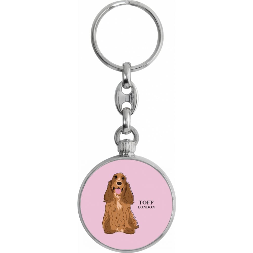 Toff London Brown Cocker Spaniel Dog Keyring