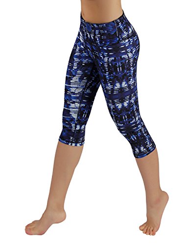 image for ODODOS Power Flex Printed Yoga Capris Tummy Control Workout Non See-Th
