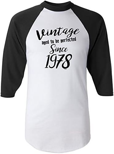 owndis T-qu-LS 40th Birthday Gifts Vintage Aged To Be Perfected Since 1978 -T-QU-LS-1978-0104-S-White_Black