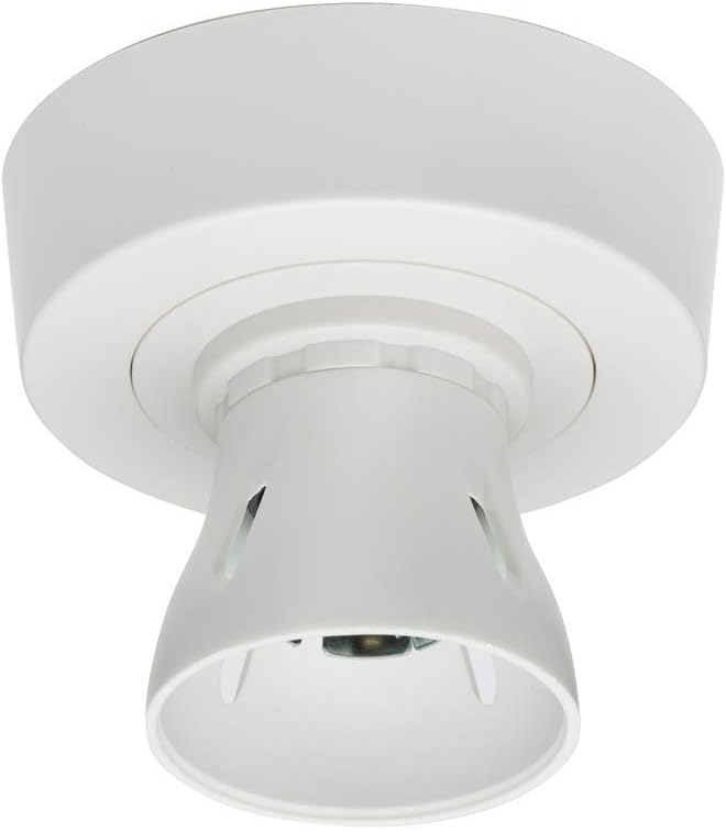 Knightsbridge SN8230T2 HO BC Batten Holder White 3-Plate Ceiling Rose