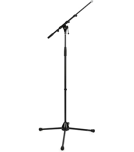 Amazon.com: K&M 25600 Mic Stand with Telescoping Boom : Musical