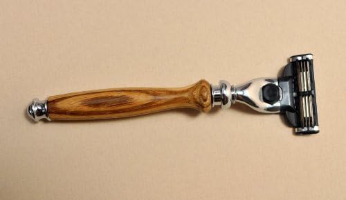 Mach 3 Razor Handcrafted in Exotic Hardwood by Custom Woodcrafting