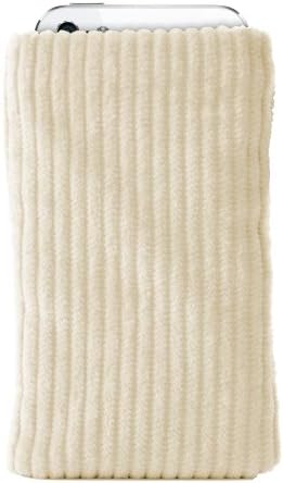 Katinkas USA4073 Corduroy Sleeve Smart Phone Pouch for LG E510 - 1 Pack - Retail Packaging - Creme