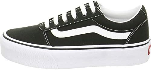 Damen Ward Platform Sneaker Ward Platform Trainers, (CANVAS) BLACK/WHITE, 38 EU