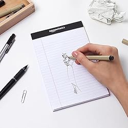 Amazon Basics Narrow Ruled Lined Writing Note