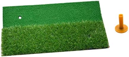 POSMA HM100 Golf Long and Short Grass Hitting Mat Portable Golf Practice Mat Golf Swing Pad Golf Driving Turf Training Aid – 30x60cm with Rubber tee POSMA HM100 Golf Long and Short Grass Hitting Mat Portable Golf Practice Mat Golf Swing Pad Golf Driving Turf Training Aid – 30x60cm with Rubber tee