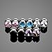 Xpircn 6G-00G Stainless Steel Cubic Zirconia Screw Tunnels Ear Stretcher Plugs Piercing Gauges