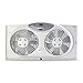 Bionaire Window Fan with Twin 8.5-Inch Reversible Airflow Blades and Remote Control, White primary
