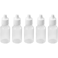 5Pcs White Plastic Empty Squeezable Eye Liquid Dropper Bottles 10 ml Superiorâ€‚Quality and Creative Useful and practical