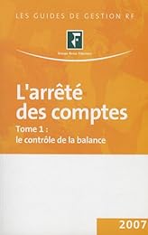 L' arrêté des comptes