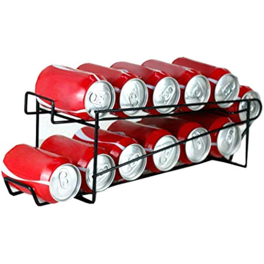  NeatO Stylish Sturdy Steel Can Beverage Dispenser Rack Organizer