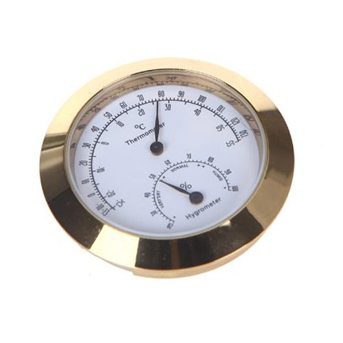 SODIALR-CopperZinc-Alloy-Guitar-Violin-Hygrometer-Moisture-Meter-Temperature-and-Humidity-Meter-Thermometer-wi