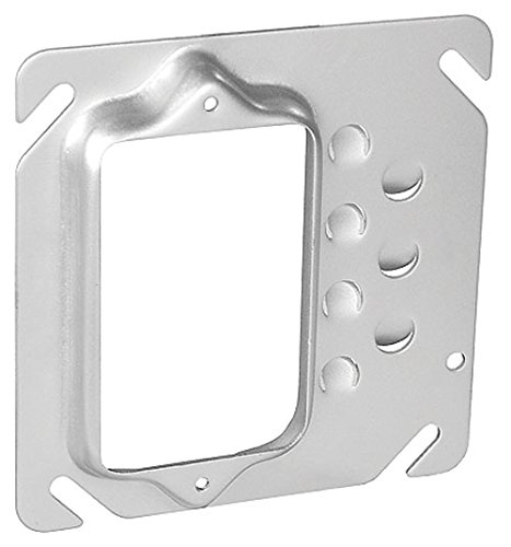 One Gang Square Drawn 1/2 Inch Raised Offset Device Ring-5 per case