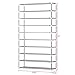 NEX 10 Tier Shoe Rack Portable Shoe Storage Cabinet Organize 45 Pairs Shoe Tower with Non-woven Fabric Cover (Silver Grey)