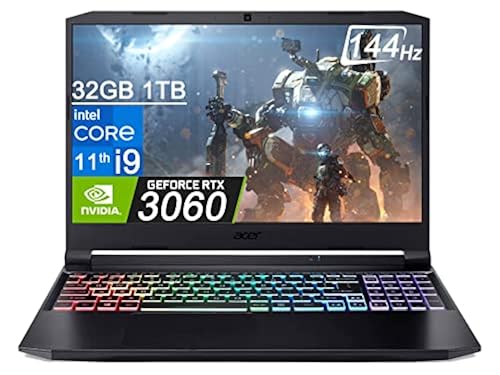 2022 Acer Nitro FHD 144Hz, Intel i9-11900H, 32GB RAM, 1TB
