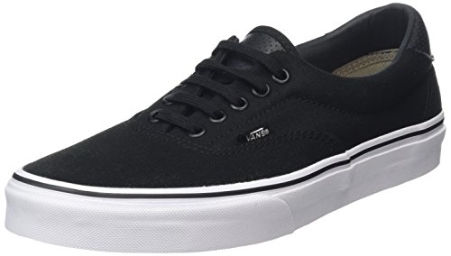 Vans unisex era 59 (c&p) black/true white skate sho…