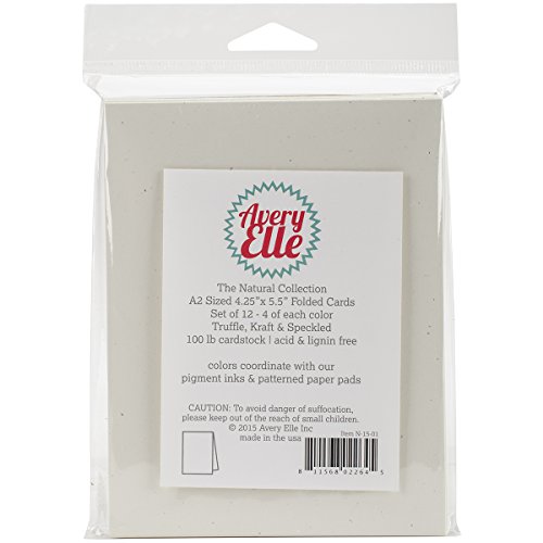 Avery Elle A2 Cards Natural (12 Pack), 4.25 x 5.5"