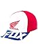 Fox Racing Mens Honda Basic Flexfit Hat Small/Medium Red/White
