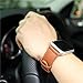 Jisoncase 42MM Apple Watch Band Genuine Lambskin Leather iWatch Replacement Watchbands with Classic Buckle for Apple Watch Sport Edition, Brown (For 42MM Version)