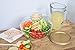Adorn Crystal Clear Plastic Chips n' Dips/Salad Bowl with Detachable Arch Style Dip Cup