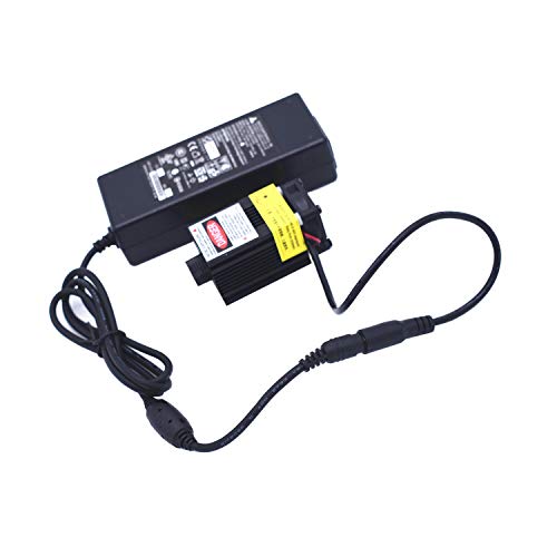 TXINLEI 2.5W 2500mW 445nm Blue Laser Module, DC 12V Focal Adjustable Laser Head with Heatsink for DIY Laser Engraver Machine