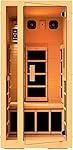 JNH Lifestyles Joyous 1 Person Far Infrared Sauna 6 Carbon Fiber Heaters, 5 Year Warranty