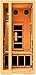 JNH Lifestyles Joyous 1 Person Low EMF Far Infrared Sauna in Canadian Hemlock Wood