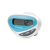 PINGKO LCD Display Outdoor Step Distance Calorie Counter Walking Fitness Multifuctional Sports Pedometer - Blue