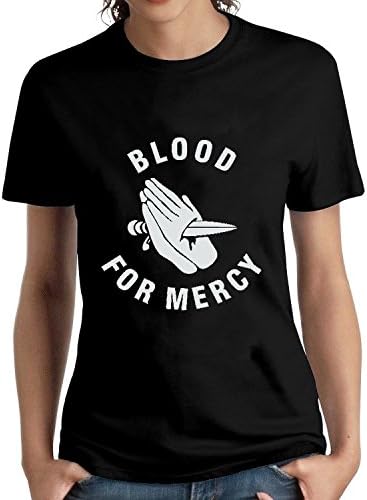 FOURROUNI Women's Yellow Four CL fouraw Blood For Mercy T-Shirt Black XX-Large
