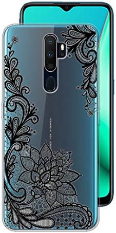 LJSM for Oppo A9 2020 Backcover Transparent Silicone Soft TPU Bumper Clear Cover Flexible Gel Shell Skin Protector Case for Oppo A9 2020 (6.5") -WM108