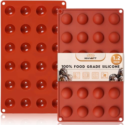 hknmtt Silicone Semi-Sphere Mold 24 Cavities