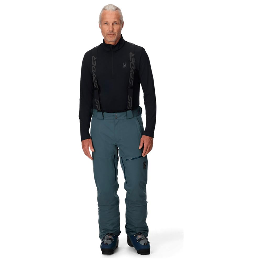 Spyder Mens Snow Ski Dare Pants, Slate Blue, S, Regular Length