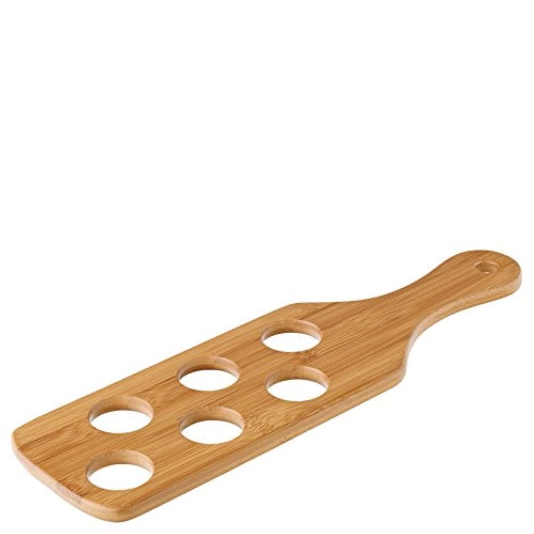 Utopia JMP945 Bamboo Wood Shot, Paddle To Hold, 15" x 4.25", 38 cm x 11 cm (Pack of 6)