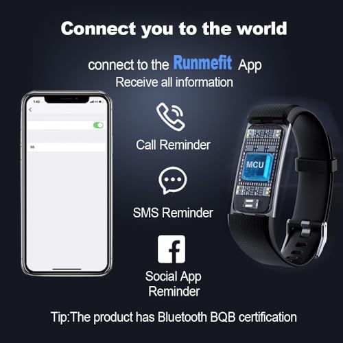 LBOYLOVE® Fitness Tracker, IP68 Waterproof Fitness Wristband, Smart Band with Heart Rate Monitor/Step Counter/Alarm/Timer/Calories/Sleep Monitor for Men and Women