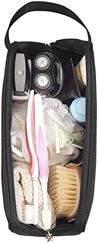 Heavy-duty Toiletry Bag 600D Nylon Travel Dopp Kit Bathroom Shaving Organizer for Men or Women Toiletries Traveling (Black) 4 Heavy-duty Toiletry Bag 600D Nylon Travel Dopp Kit Bathroom Shaving Organizer for Men or Women Toiletries Traveling (Black)