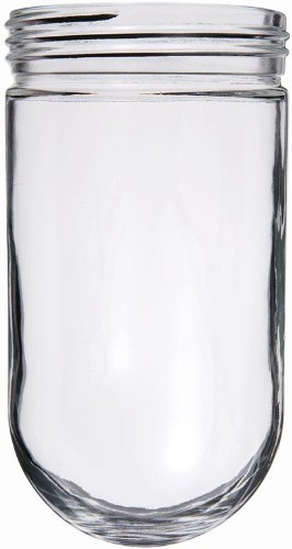 RAB Lighting GL100 100 Series Vaporproof Threaded Glass Globe, 150W Power, Individually Boxed, Clear