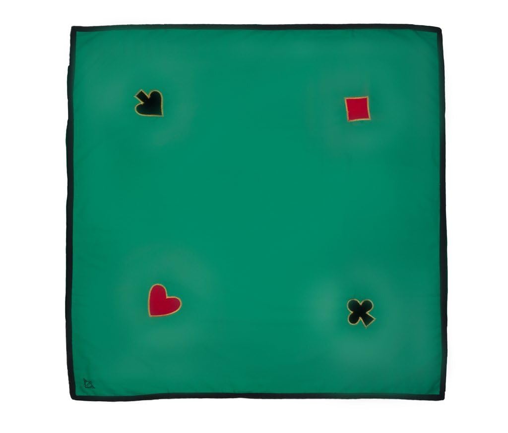Engelhart - 390850 - Premium Green Square Playing Mat - 120 cm x 120 cm cotton with 4 appliqués - Washable at 30°C