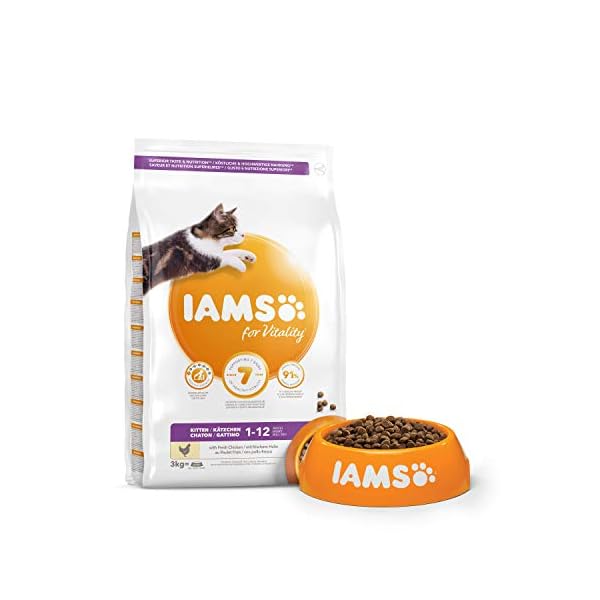 IAMS-for-Vitality-Dry-Kitten-Food-with-Fresh-Chicken-3-kg IAMS for Vitality Dry Kitten Food with Fresh Chicken, 3 kg, Packaging may vary