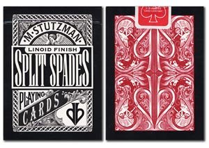 RARE David Blaine SPLIT SPADES [RED] Playing Cards Deck at