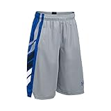 Under Armour Boys' Select Basketball Shorts, Overcast Gray/Ultra Blue, Youth X-Large