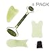 Ditind Gua Sha Scraping, 2 Pack Jade GuaSha Scraping Massage Tools with Smooth Edge for Physical Therapy, Natural Non-Noise Jade Roller Gua Sha Board for Body Facial Spa Acupuncture Treatment