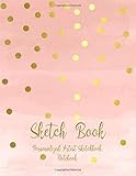 Sketch Book Personalized Artist Sketchbook Notebook Blank Paper for Drawing Creative Doodling or Sketching